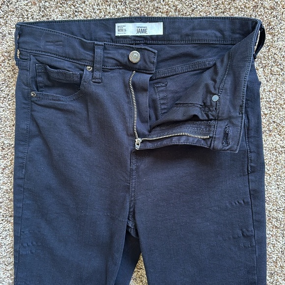 Topshop Moto Skinny Stretchy Jeans In Black Waist 28 length 30 - Picture 4 of 9